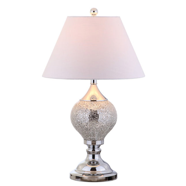 27" Silver Urn Table Lamp With Empire Shade