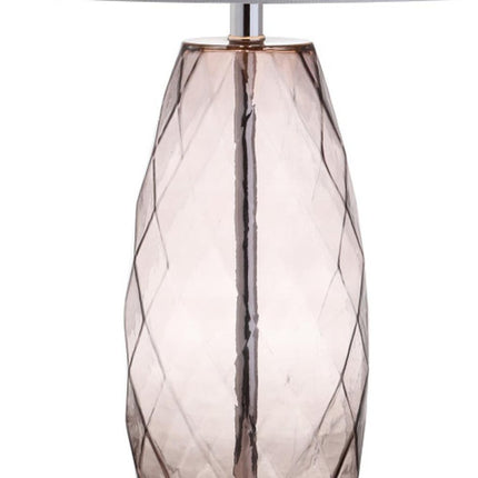 27" Silver Novelty Table Lamp With Drum Shade HomeRoots