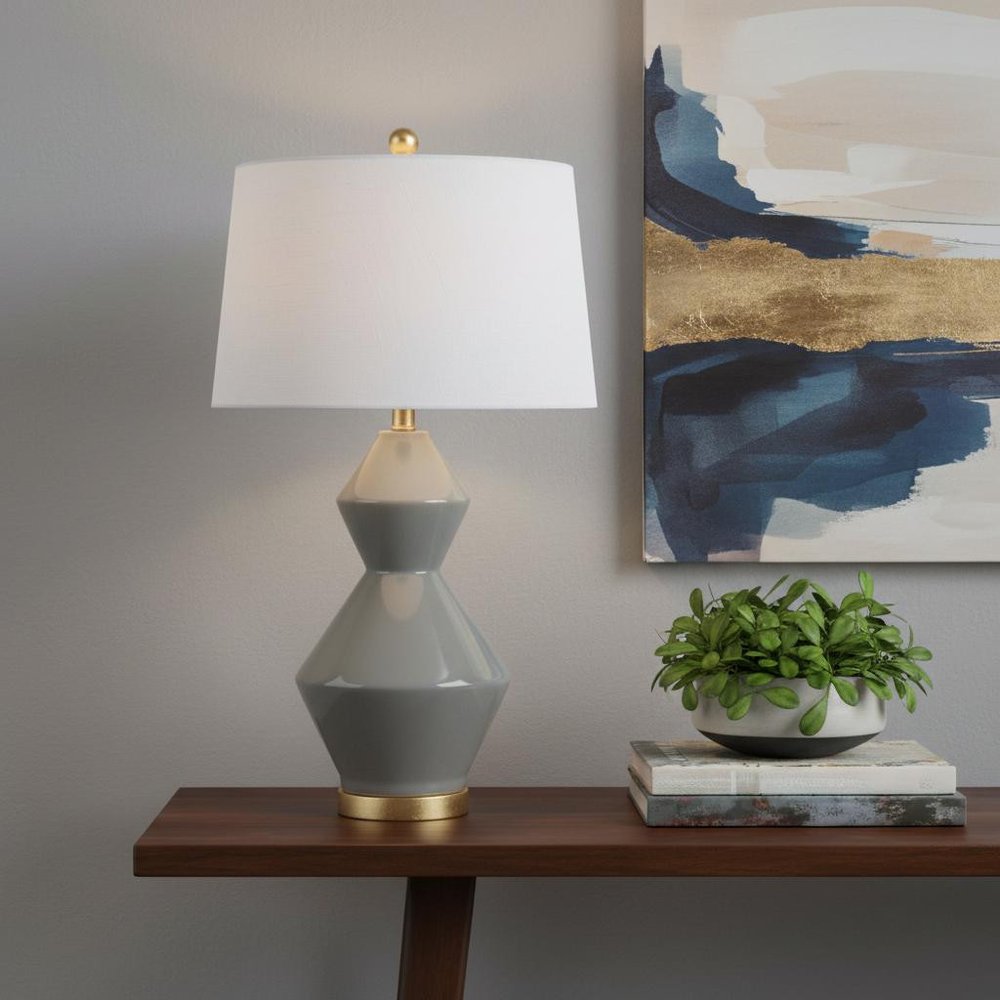 29" Gold Novelty Table Lamp LED With Globe Shade