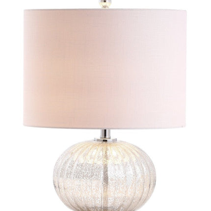 21" Silver Novelty Table Lamp With Globe Shade HomeRoots