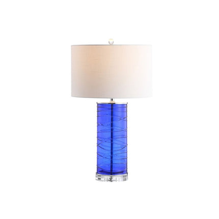 Set of Two 28" Clear Novelty Table Lamps With Globe Shades HomeRoots