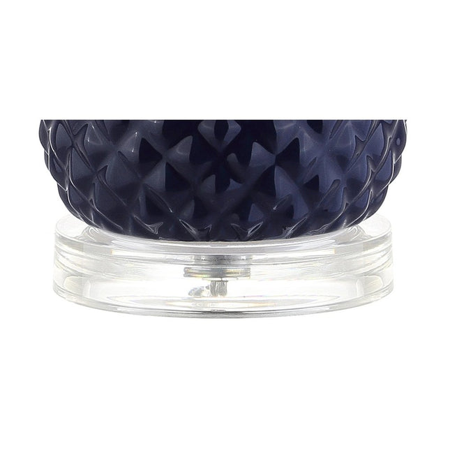 23" Clear Novelty Table Lamp With Drum Shade