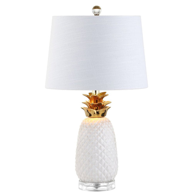 23" Clear Novelty Table Lamp With Drum Shade HomeRoots
