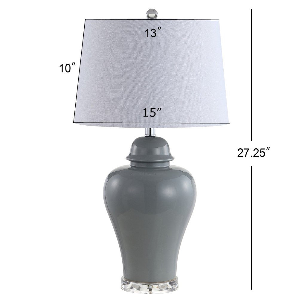 Set of Two 27" Clear Novelty Table Lamps LED With Globe Shades