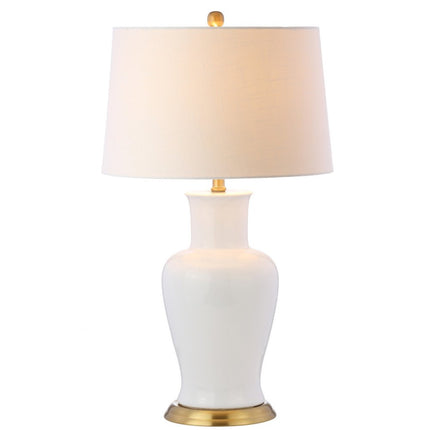 29" Gold Urn Table Lamp With Drum Shade HomeRoots