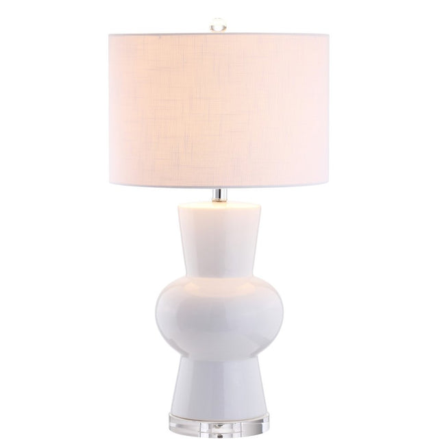 29" Clear Novelty Table Lamp With Drum Shade HomeRoots