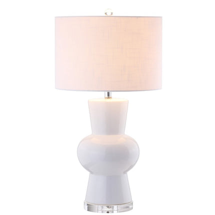 29" Clear Novelty Table Lamp With Drum Shade HomeRoots