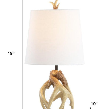 19" Brown Novelty Table Lamp With Globe Shade HomeRoots