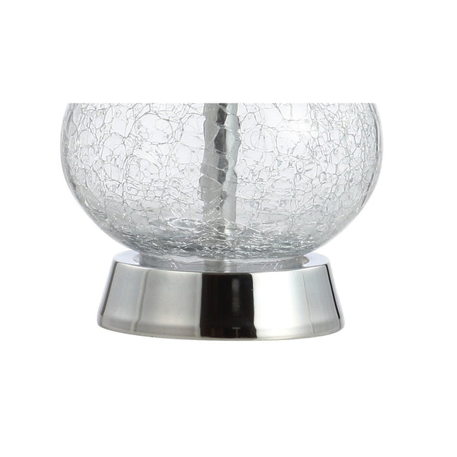 21" Silver Gourd Table Lamp With Drum Shade HomeRoots