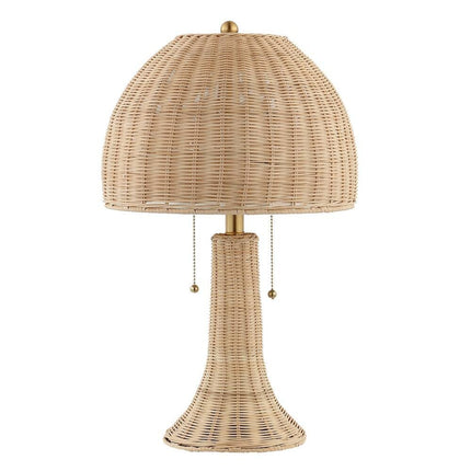 22" Light Brown Table Lamp With Globe Shade HomeRoots