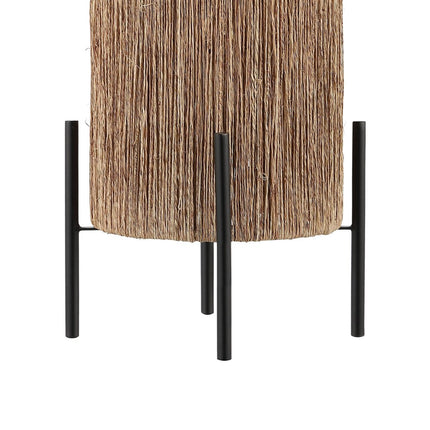 17" Black Table Lamp With Cylinder Shade HomeRoots
