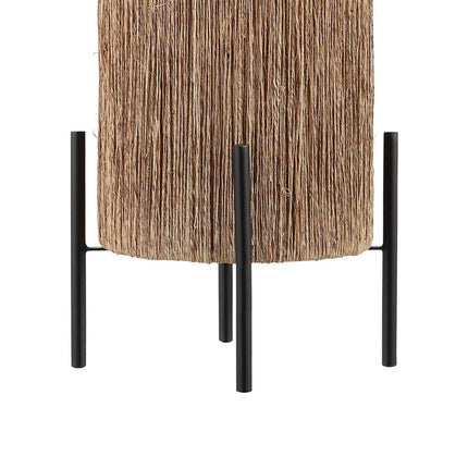 17" Black Table Lamp With Cylinder Shade HomeRoots