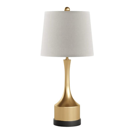 Set of Two 26" Black Table Lamps With Empire Shades