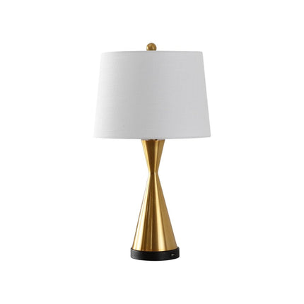 Set of Two 26" Black Novelty Table Lamps With Empire Shades HomeRoots