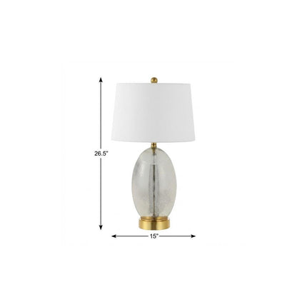 27" Gold Novelty Table Lamp With Empire Shade HomeRoots