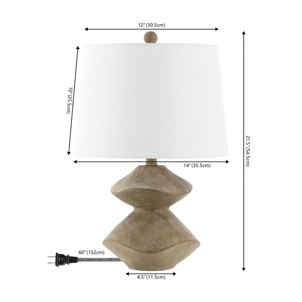 22" Clear Novelty Table Lamp LED With Empire Shade