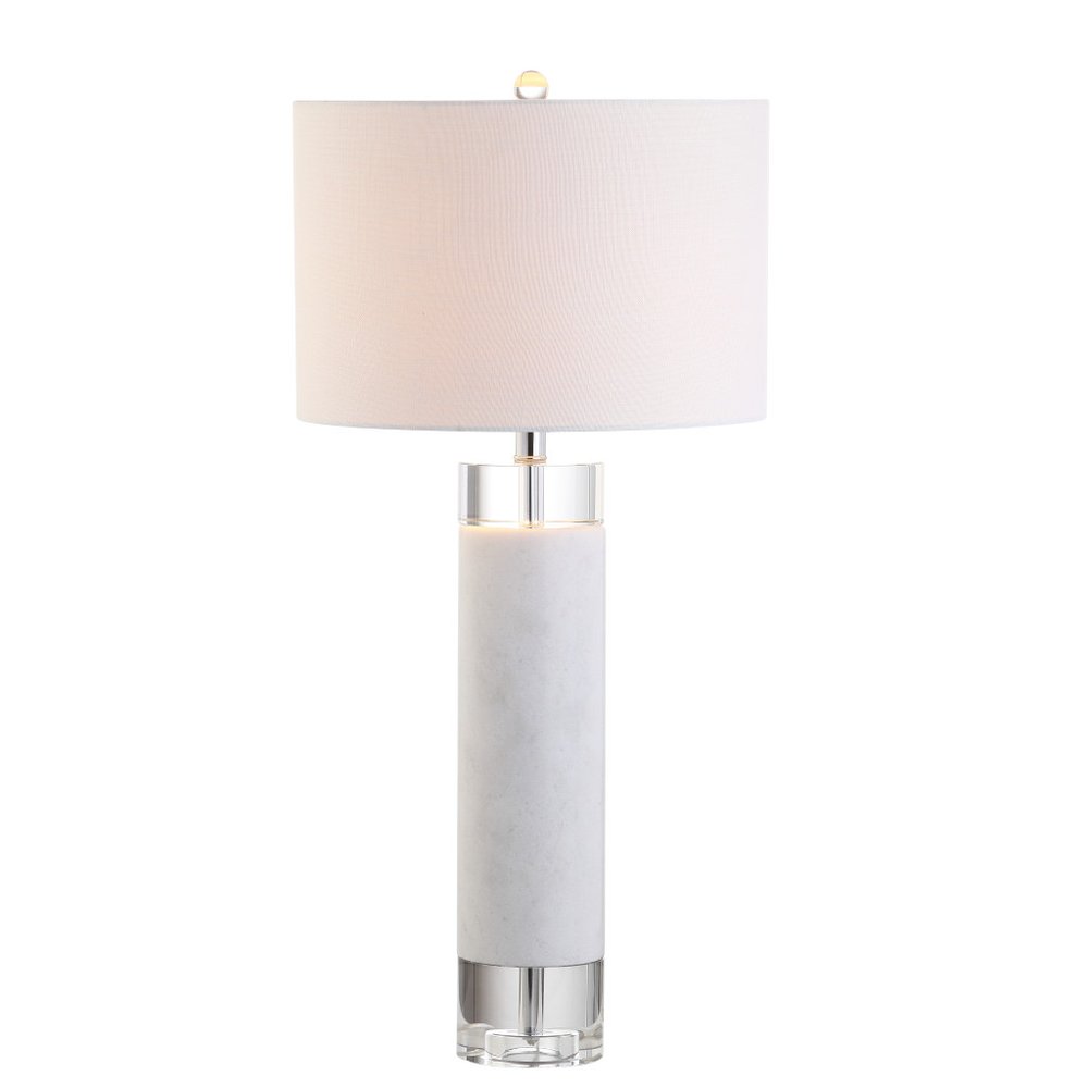 32" Clear Novelty Table Lamp LED With Drum Shade