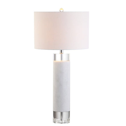 32" Clear Novelty Table Lamp With Drum Shade HomeRoots