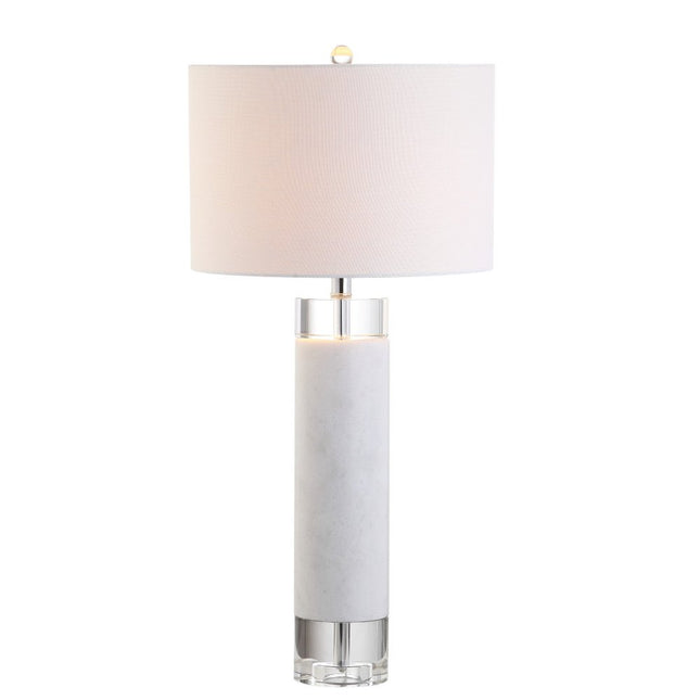 32" Clear Novelty Table Lamp With Drum Shade HomeRoots