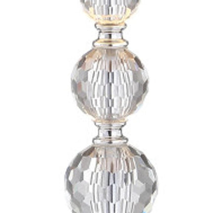Set of Two 27" Clear Table Lamps With Drum Shades HomeRoots
