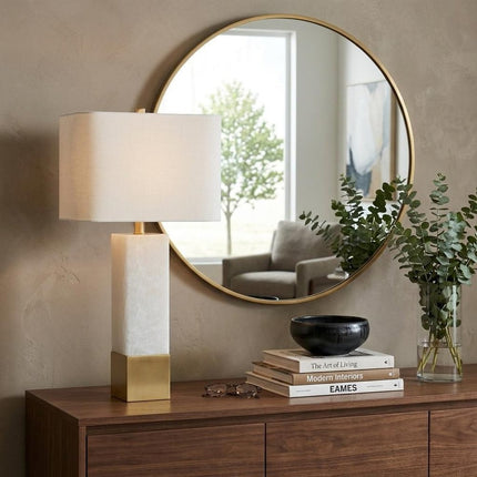 29" Gold Novelty Table Lamp With Shade HomeRoots