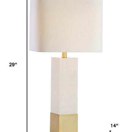 29" Gold Novelty Table Lamp With Shade HomeRoots