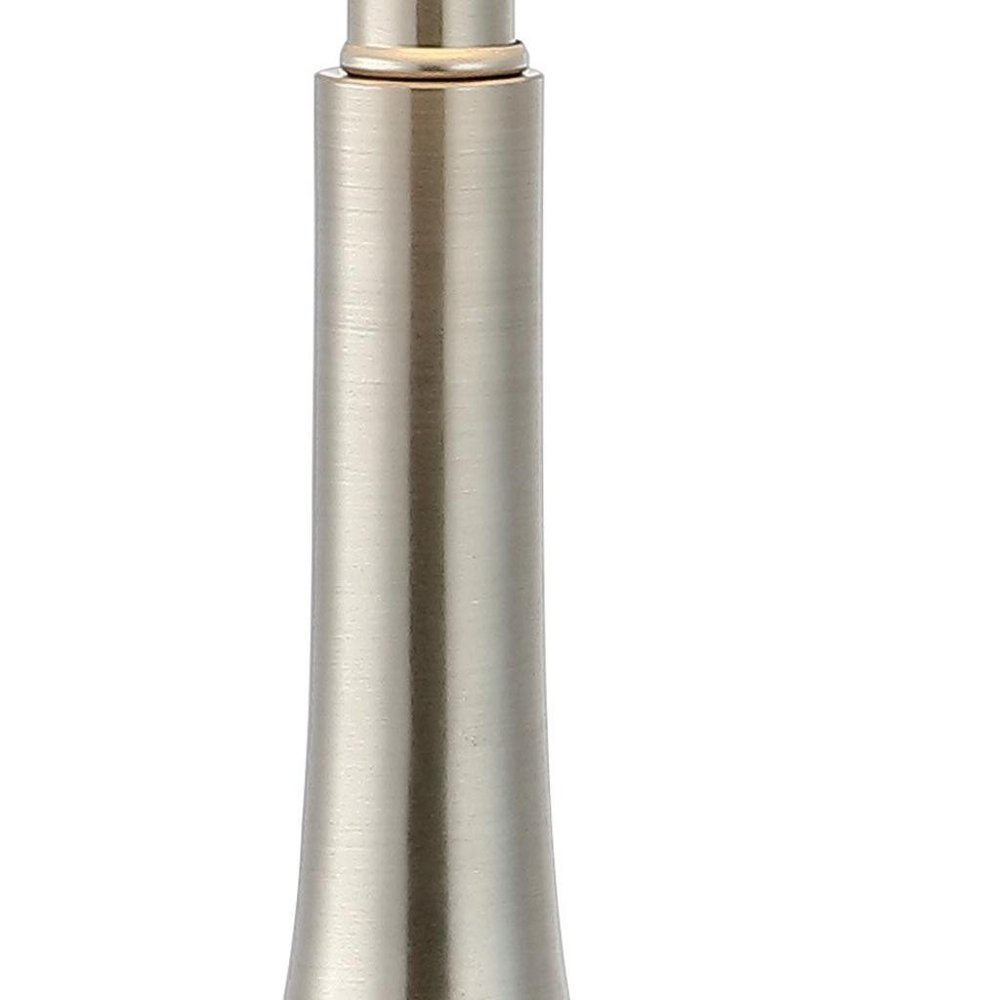 Set of Two 25" Clear Gourd Table Lamps LED With Drum Shades