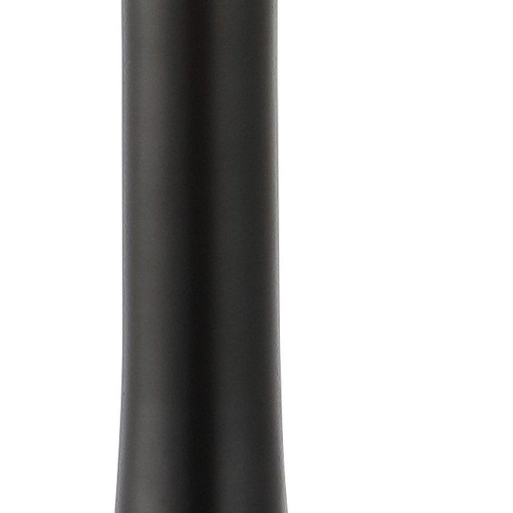 Set of Two 25" Clear Gourd Table Lamps LED With Drum Shades