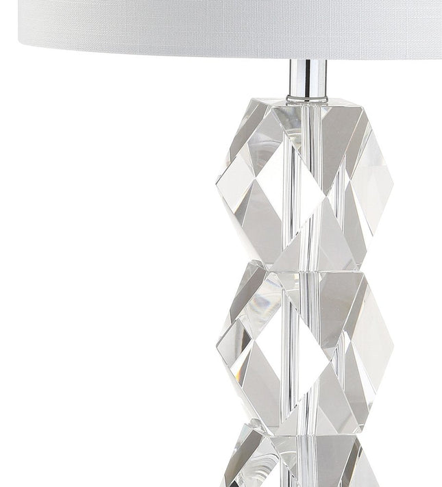 26" Clear Novelty Table Lamp With Drum Shade HomeRoots