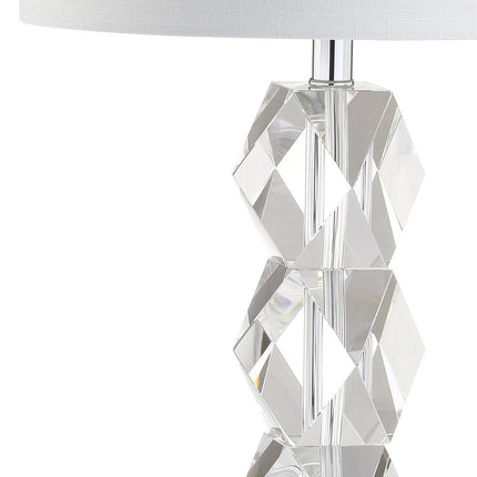 26" Clear Novelty Table Lamp With Drum Shade HomeRoots