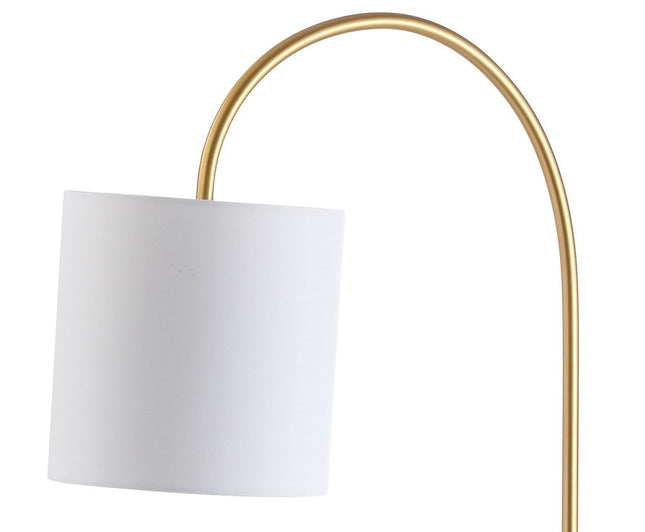 25" White Novelty Table Lamp With Drum Shade HomeRoots