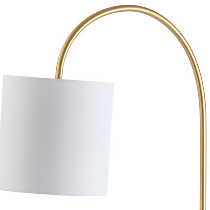 25" White Novelty Table Lamp With Drum Shade