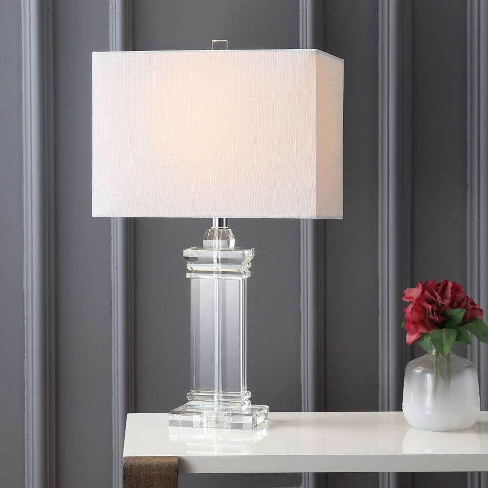 25" Clear Novelty Table Lamp LED With Shade