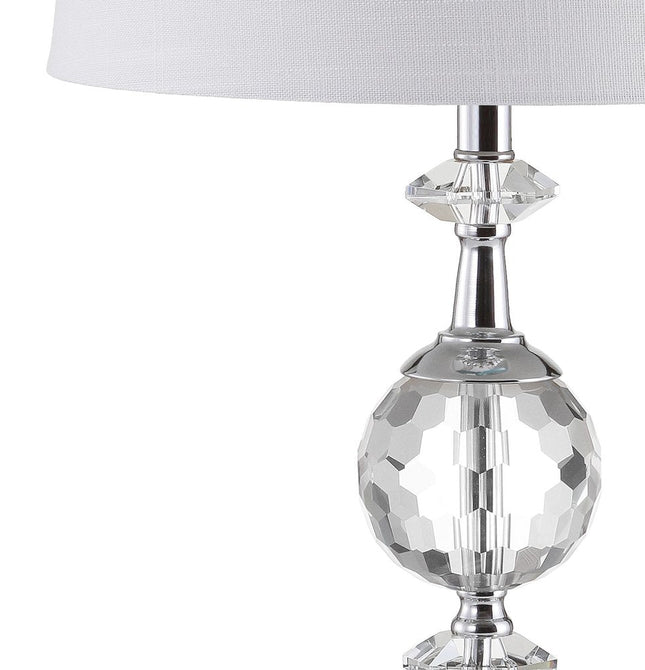 26" Silver Urn Bedside Lamp With Empire Shade HomeRoots