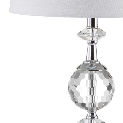 26" Silver Urn Bedside Lamp With Empire Shade HomeRoots