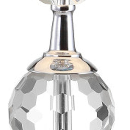 26" Silver Urn Bedside Lamp With Empire Shade HomeRoots