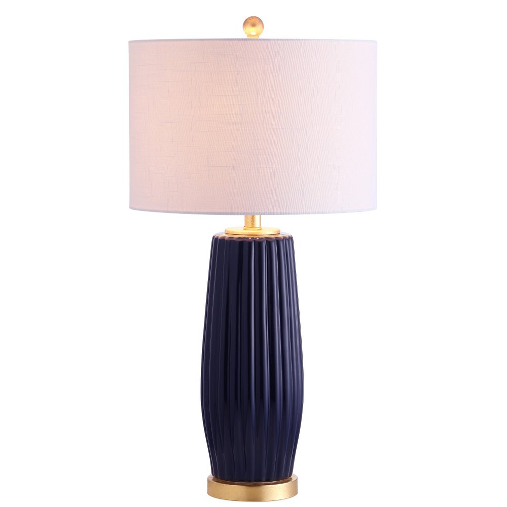 29" Gold Novelty Table Lamp LED With Drum Shade