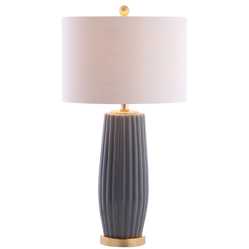 29" Gold Novelty Table Lamp LED With Drum Shade