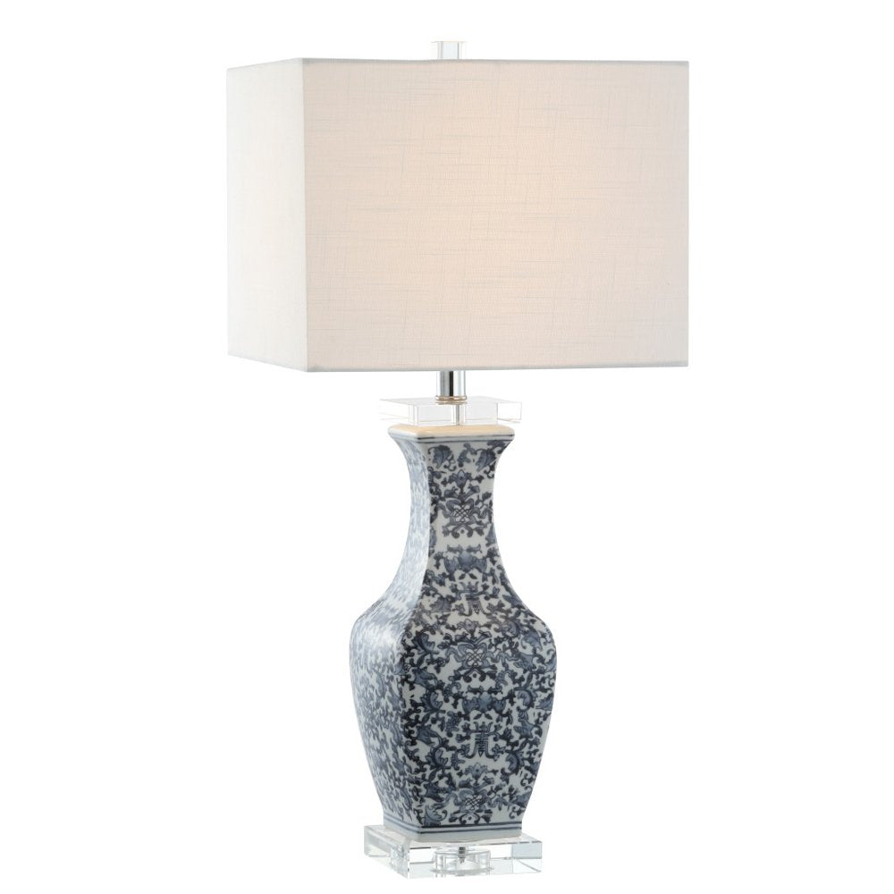 28" Clear Novelty Table Lamp LED With Square Shade