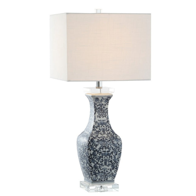 28" Clear Novelty Table Lamp With Square Shade