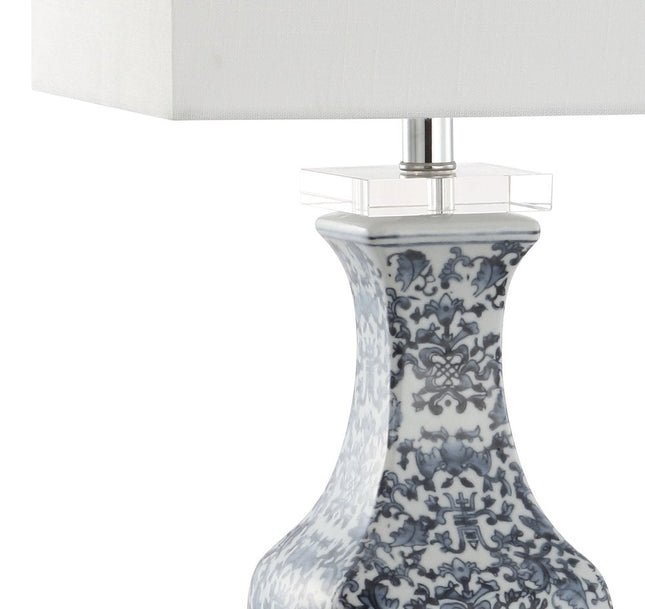 28" Clear Novelty Table Lamp With Square Shade HomeRoots