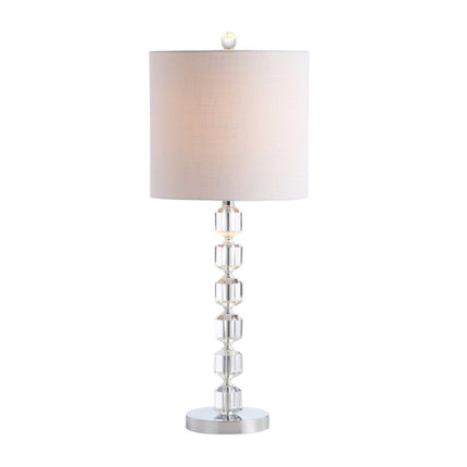 Set of Two 28" Silver Table Lamps With Drum Shades HomeRoots