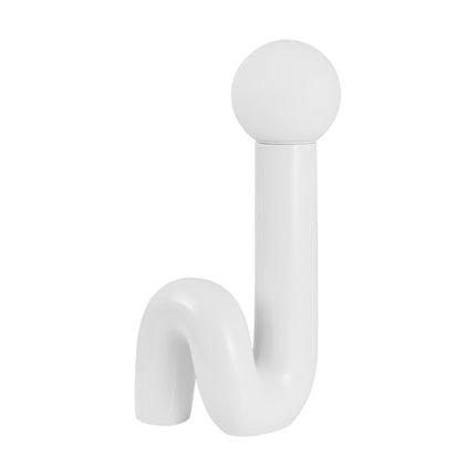 18" White Novelty Globe Lamp HomeRoots