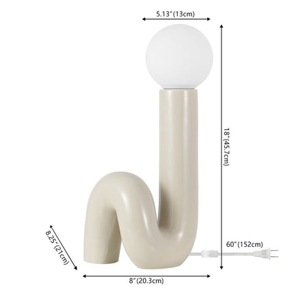 18" Clear Novelty Table Lamp HomeRoots