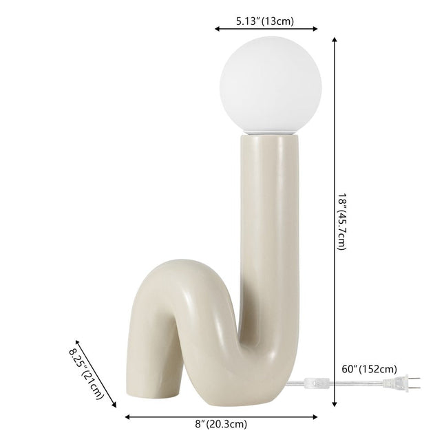 18" Clear Novelty Table Lamp HomeRoots