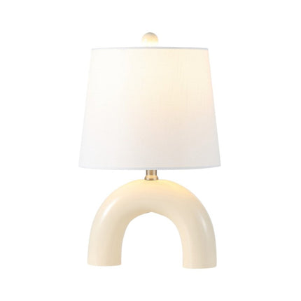 Set of Two 18" Clear Novelty Table Lamps With Empire Shades HomeRoots