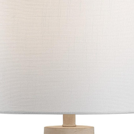 26" Clear Round Table Lamp With Drum Shade HomeRoots