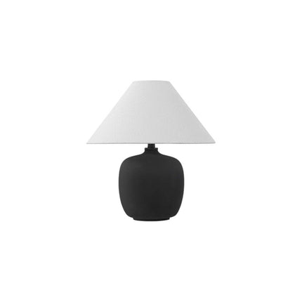Set of Two 18" Clear Novelty Table Lamps With Empire Shades HomeRoots