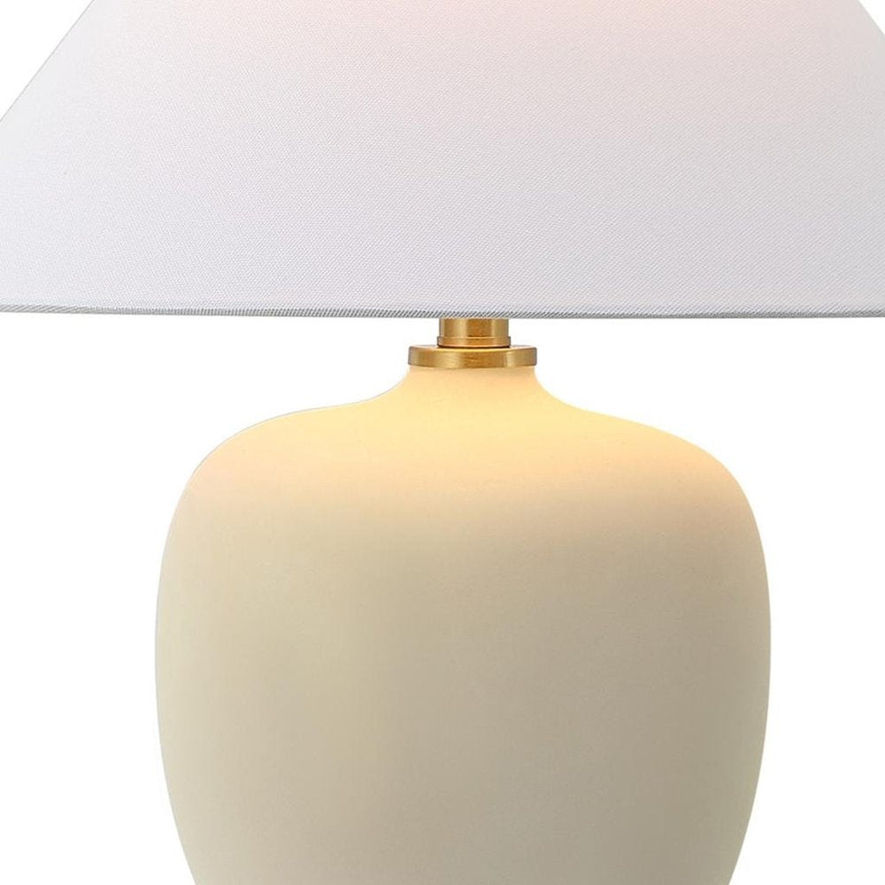 Set of Two 18" Clear Novelty Table Lamps LED With Empire Shades