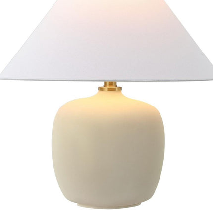 Set of Two 18" Clear Novelty Table Lamps With Empire Shades HomeRoots